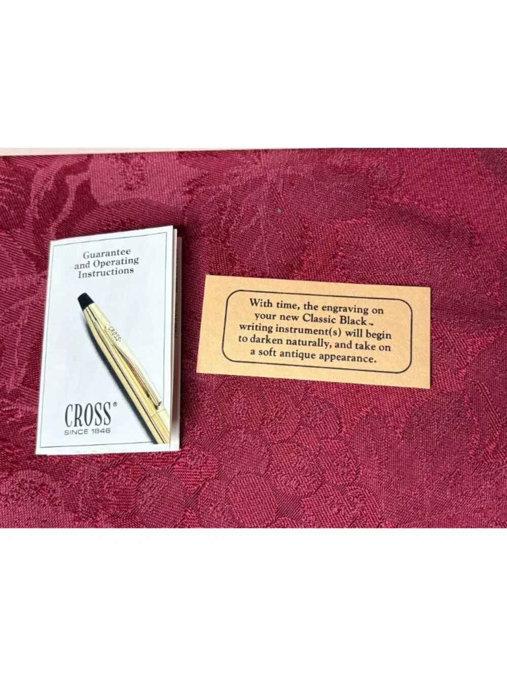 Vtg Cross Ladies Classic Black Ball Pen 2542 